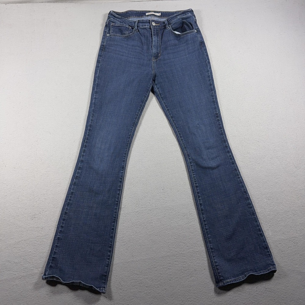 Levis 725 High Rise Bootcut Jeans Womens 30 Medium Wash Blue Stretch Denim Pants